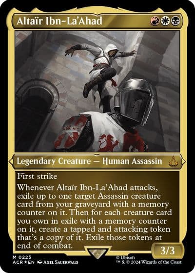 Altair Ibn LaAhad Foil Etched Universes Beyond: Assassin's Creed Magic card