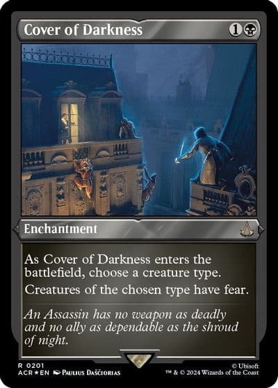 Cover of Darkness Foil Etched Universes Beyond: Assassin's Creed Magic card