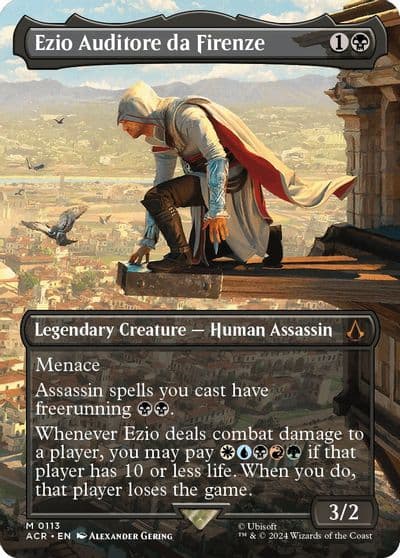 Ezio Auditore da Firenze Borderless Universes Beyond: Assassin's Creed Magic card