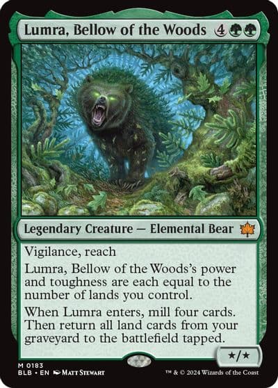 Lumra Bellow of the Woods Bloomburrow Magic card