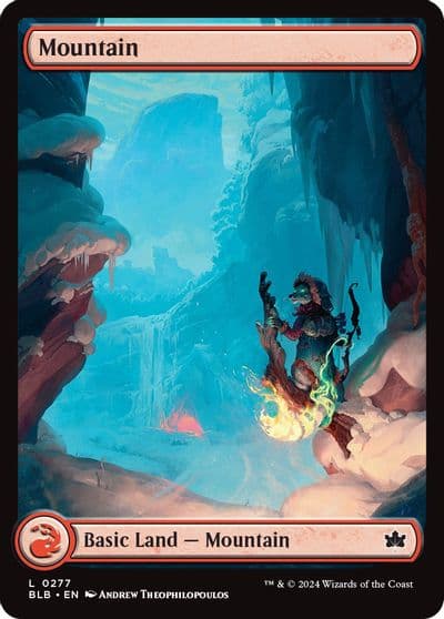 Mountain 0277 Bloomburrow Magic card