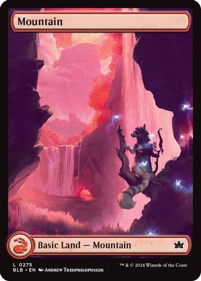Mountain 0275 Bloomburrow Magic card