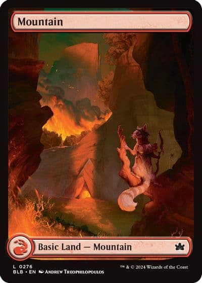 Mountain 0276 Bloomburrow Magic card
