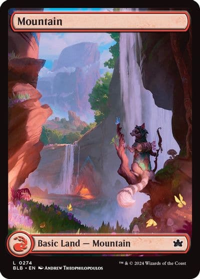 Mountain 0274 Bloomburrow Magic card
