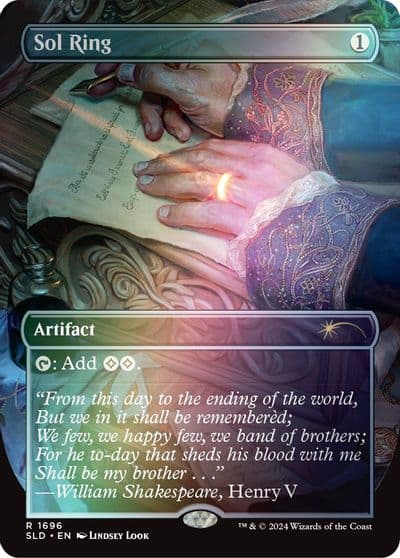Sol Ring 1696 Rainbow Foil Secret Lair Drop Series Magic card