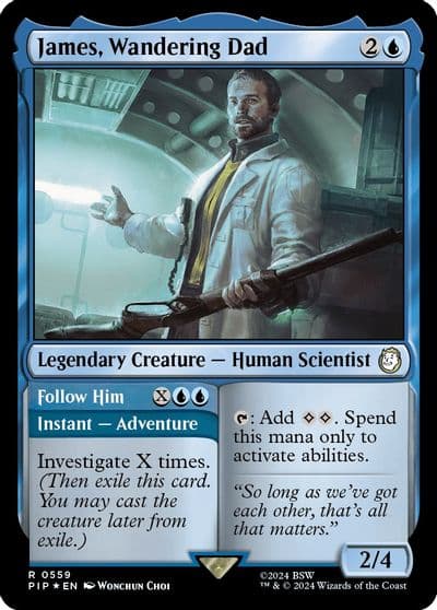 James Wandering Dad Surge Foil Universes Beyond: Fallout Magic card