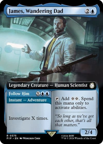 James Wandering Dad Extended Art Universes Beyond: Fallout Magic card