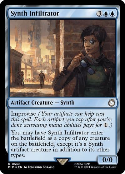 Synth Infiltrator Surge Foil Universes Beyond: Fallout Magic card