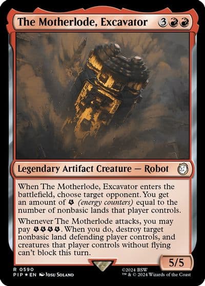 The Motherlode Excavator Surge Foil Universes Beyond: Fallout Magic card