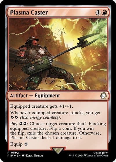 Plasma Caster Surge Foil Universes Beyond: Fallout Magic card