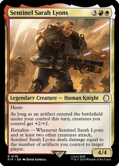 Sentinel Sarah Lyons Universes Beyond: Fallout Magic card