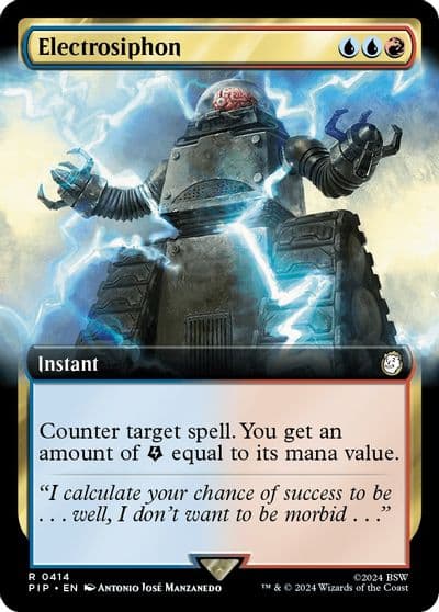 Electrosiphon Extended Art Universes Beyond: Fallout Magic card