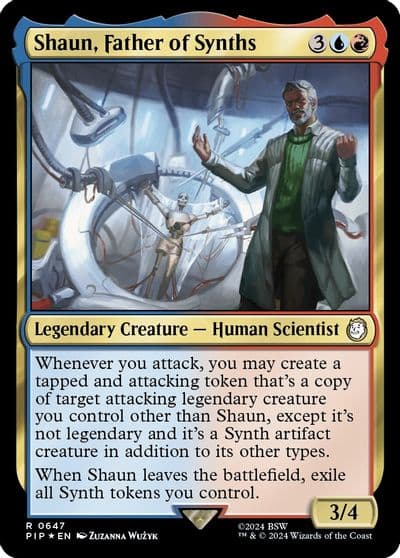 Shaun Father of Synths Surge Foil Universes Beyond: Fallout Magic card