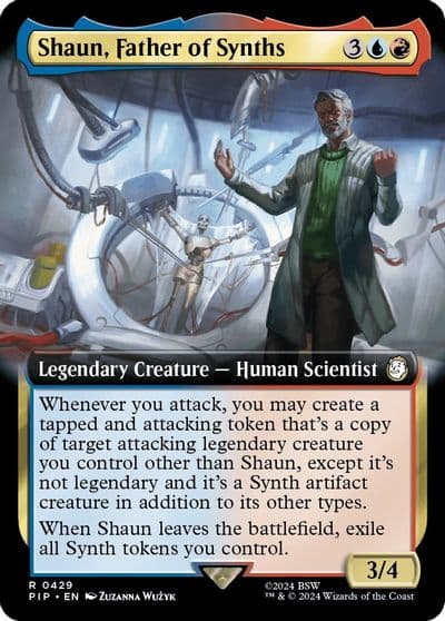 Shaun Father of Synths Extended Art Universes Beyond: Fallout Magic card