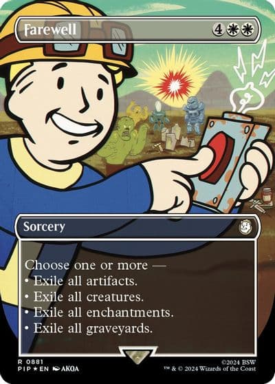 Farewell Borderless Surge Foil Universes Beyond: Fallout Magic card