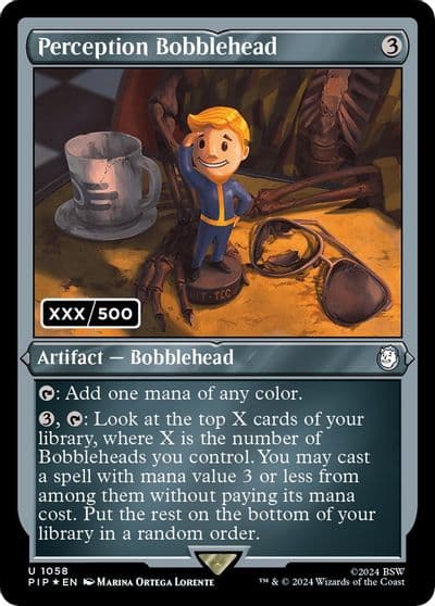 Perception Bobblehead Serial Numbered Universes Beyond: Fallout Magic card