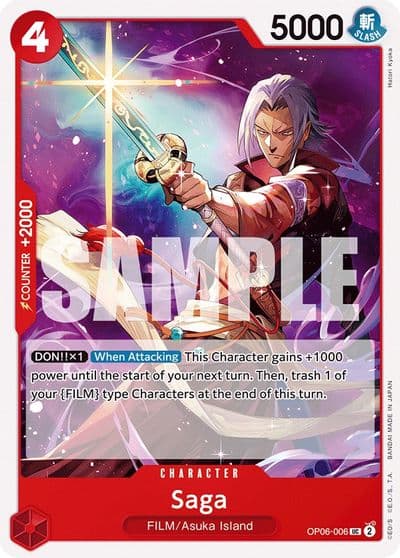 Saga Wings of the Captain One Piece card