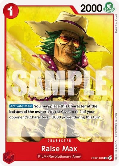 Raise Max Wings of the Captain One Piece card
