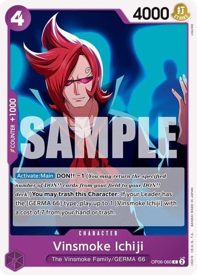 Vinsmoke Ichiji 060 Wings of the Captain One Piece card