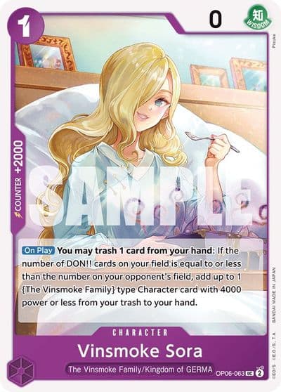 Vinsmoke Sora Wings of the Captain One Piece card