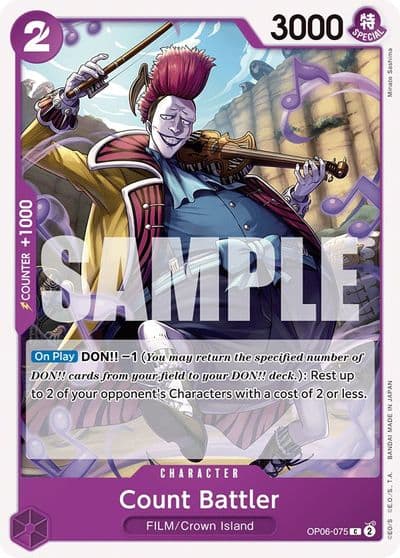 Count Battler Wings of the Captain One Piece card