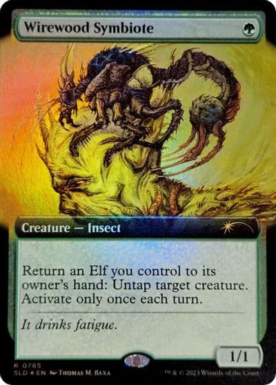 Wirewood Symbiote Extended Art Secret Lair Drop Series Magic card