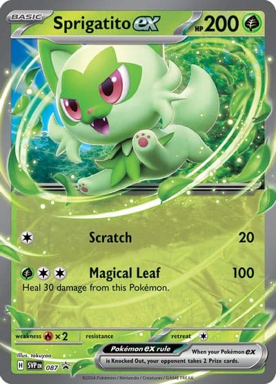 Sprigatito ex - 087 SV: Scarlet & Violet Promo Cards Pokemon card