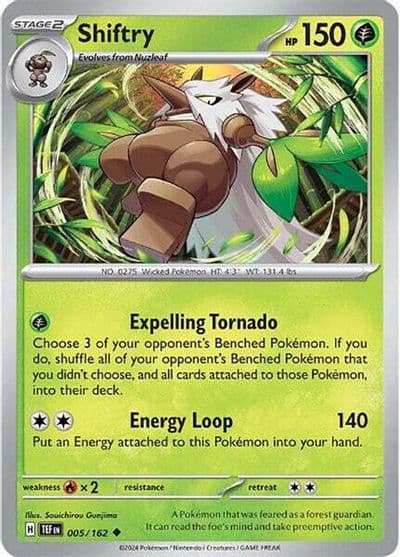 Shiftry SV05: Temporal Forces Pokemon card