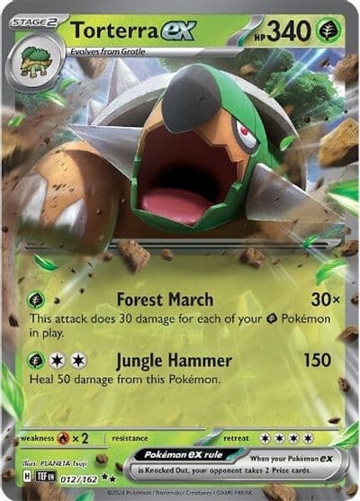 Torterra ex SV05: Temporal Forces Pokemon card