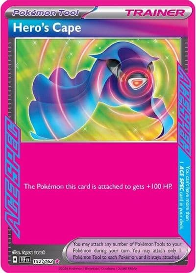 Hero's Cape SV05: Temporal Forces Pokemon card