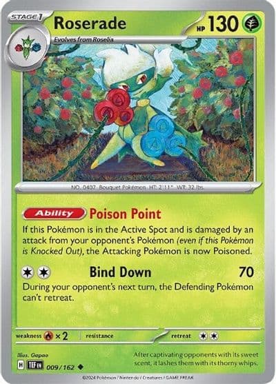 Roserade SV05: Temporal Forces Pokemon card