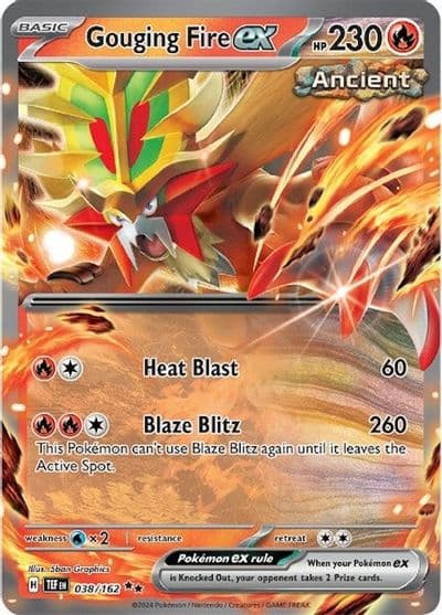 Gouging Fire ex SV05: Temporal Forces Pokemon card