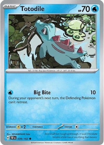 Totodile SV05: Temporal Forces Pokemon card
