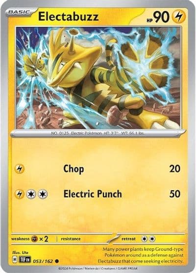 Electabuzz SV05: Temporal Forces Pokemon card