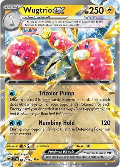Wugtrio ex SV05: Temporal Forces Pokemon card