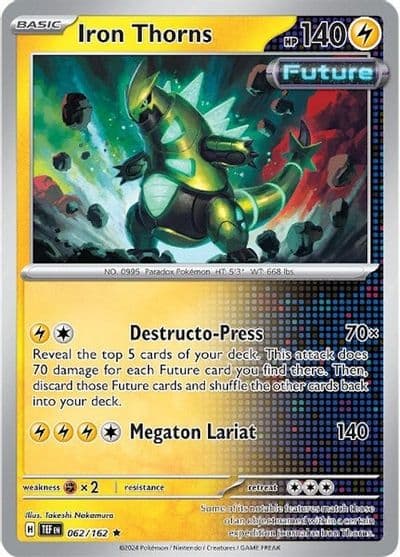 Iron Thorns SV05: Temporal Forces Pokemon card