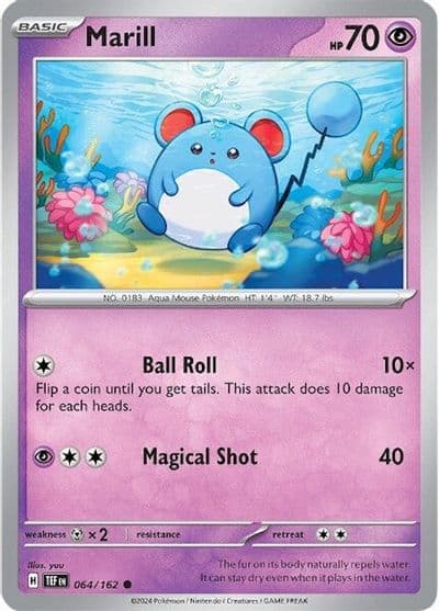 Marill SV05: Temporal Forces Pokemon card