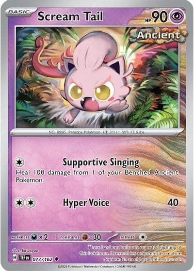 Scream Tail SV05: Temporal Forces Pokemon card