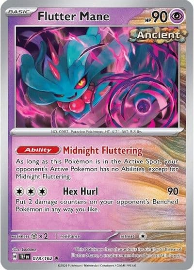 Flutter Mane SV05: Temporal Forces Pokemon card