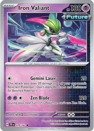 Iron Valiant SV05: Temporal Forces Pokemon card