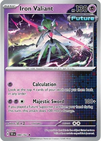 Iron Valiant SV05: Temporal Forces Pokemon card