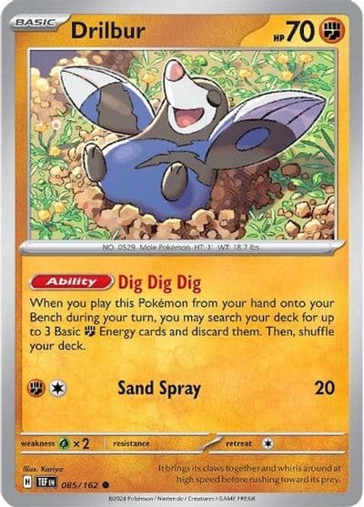 Drilbur SV05: Temporal Forces Pokemon card