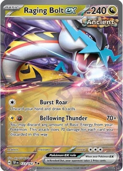Raging Bolt ex SV05: Temporal Forces Pokemon card