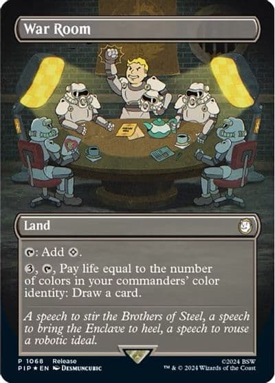 War Room Borderless Launch Party & Release Event Promos Magic card