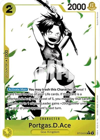PortgasDAce 010 Parallel Ultra Deck: The Three Brothers One Piece card