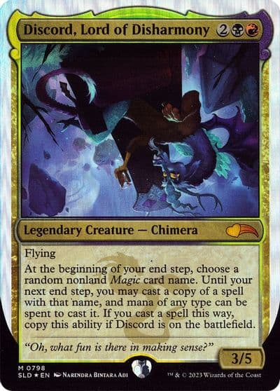 Discord Lord of Disharmony Secret Lair Drop Series Magic card