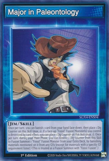 Major in Paleontology Speed Duel GX: Midterm Destruction Yu-Gi-Oh! card