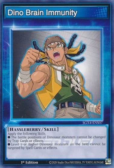 Dino Brain Immunity Speed Duel GX: Midterm Destruction Yu-Gi-Oh! card