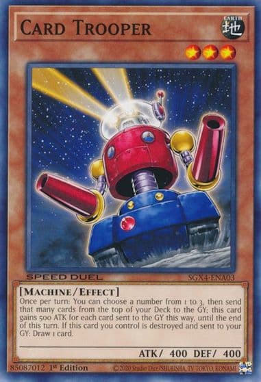 Card Trooper Speed Duel GX: Midterm Destruction Yu-Gi-Oh! card