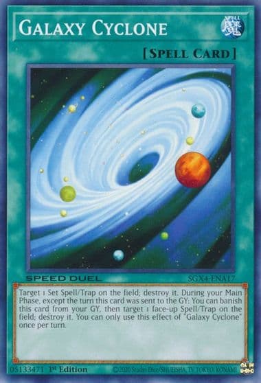 Galaxy Cyclone Speed Duel GX: Midterm Destruction Yu-Gi-Oh! card
